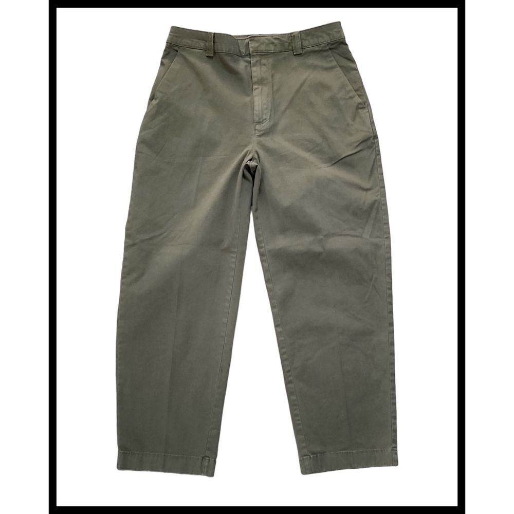 NWT Gap Everyday Straight Up Khaki Pants Mid Rise Stretch Olive Green 6 New - Picture 2 of 11